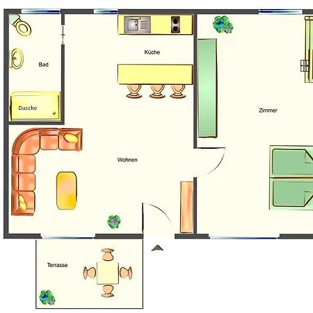 Tatil Evi Bungalow Gelb